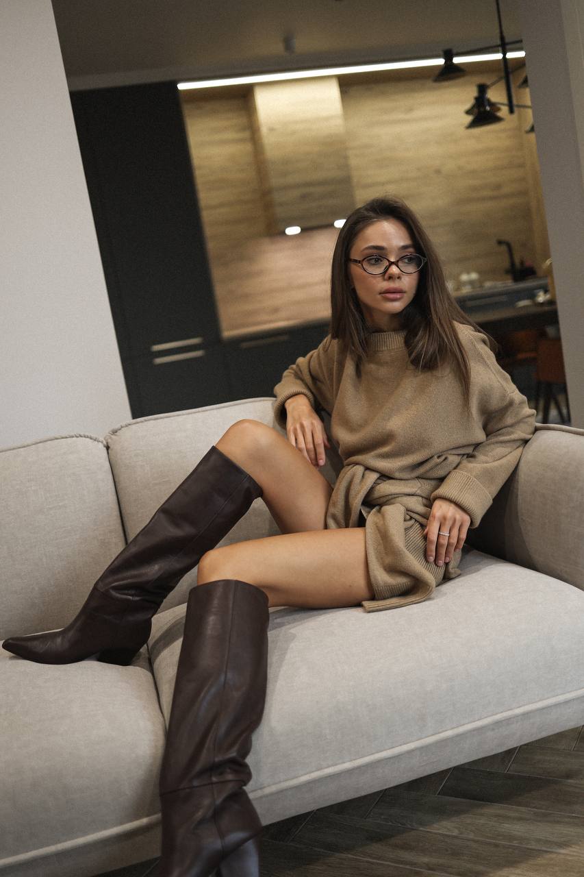 Светр з вовни ягня, карамельний    45177418