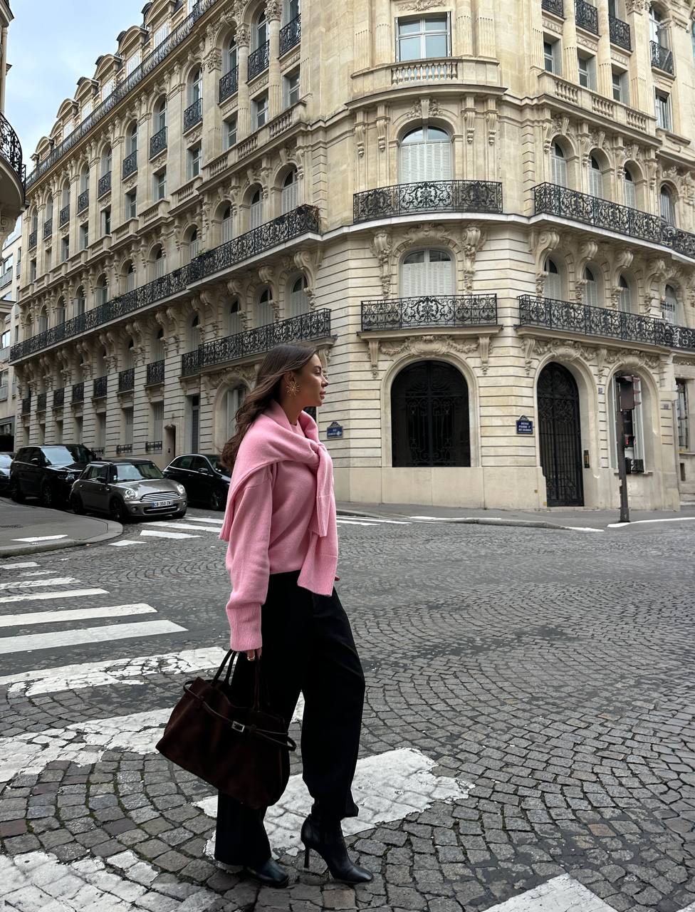 Светр з вовни ягня, рожевий    63197433