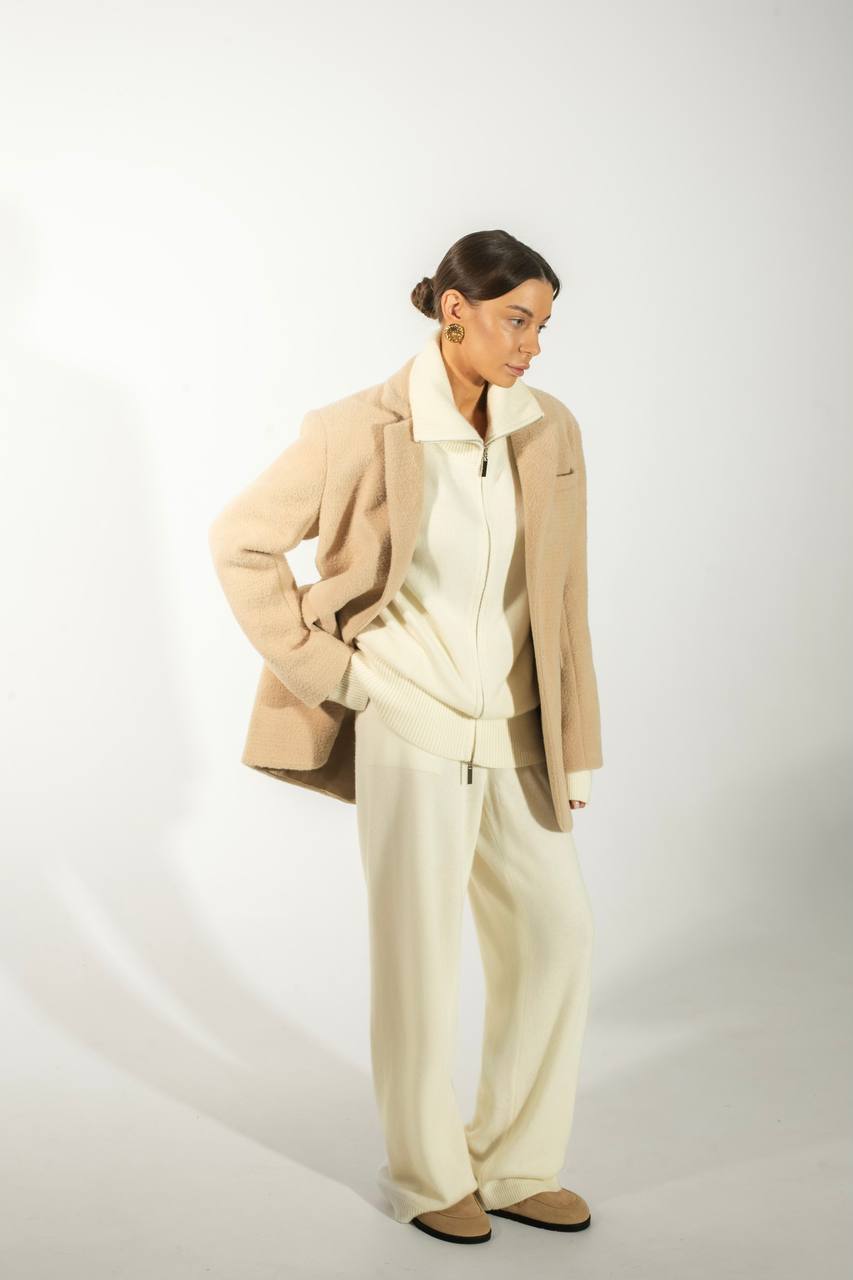 Бомбер з фактурної вовни альпаки    99242497