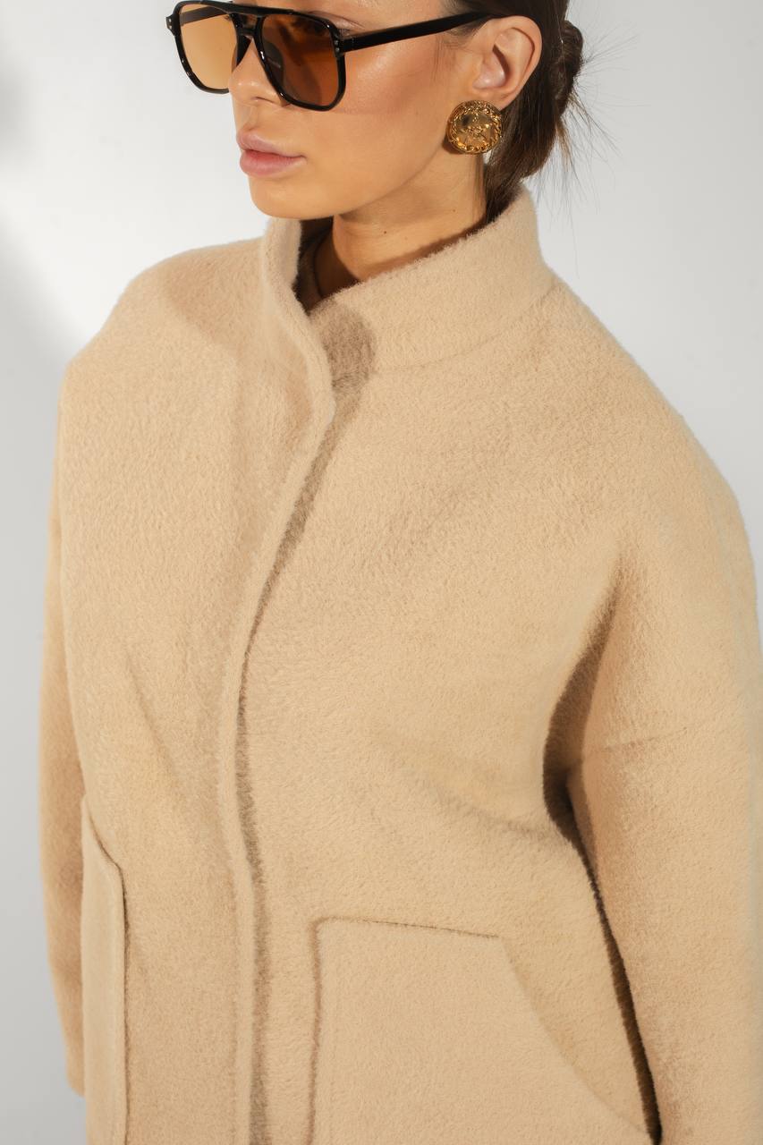 Бомбер з фактурної вовни альпаки    26691824