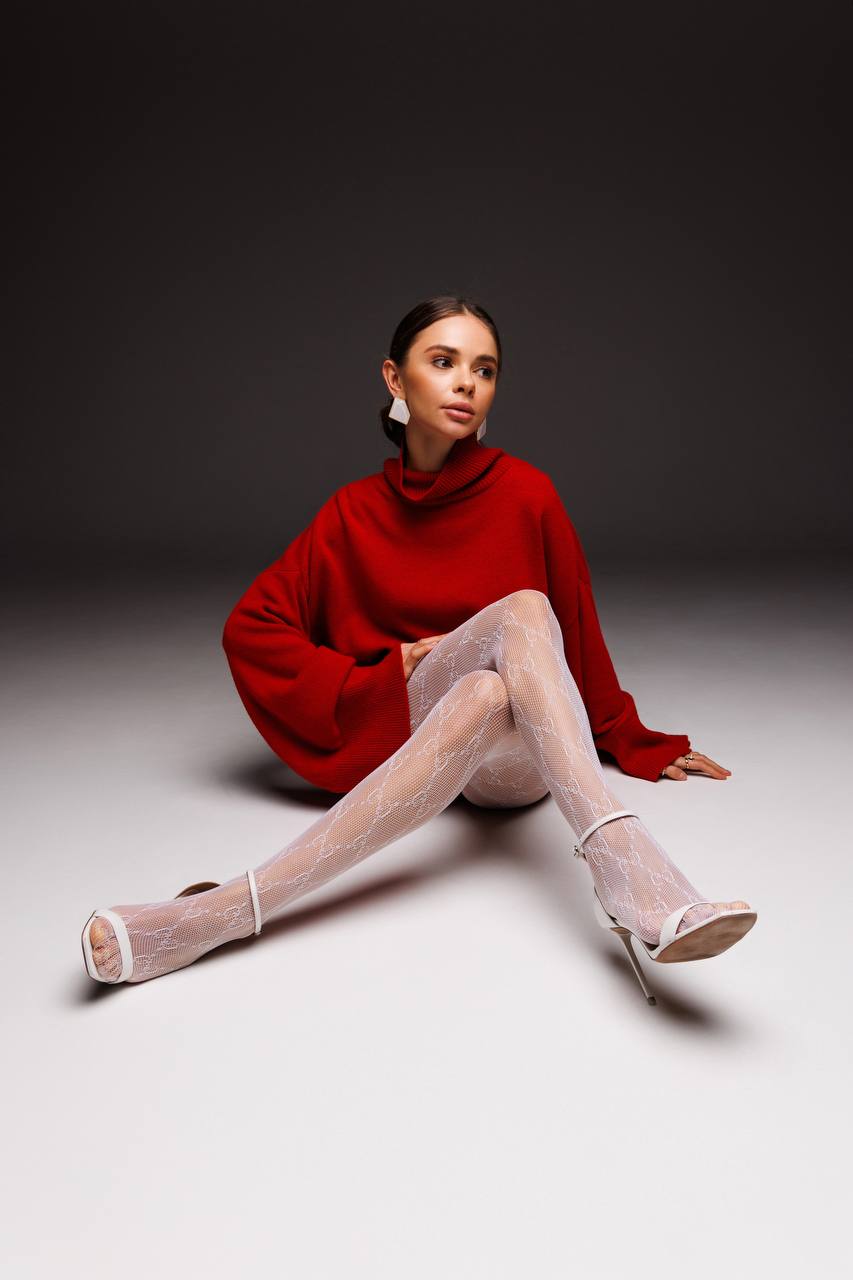 Светр з вовни ягня з широкими рукавами, червоний    59281670