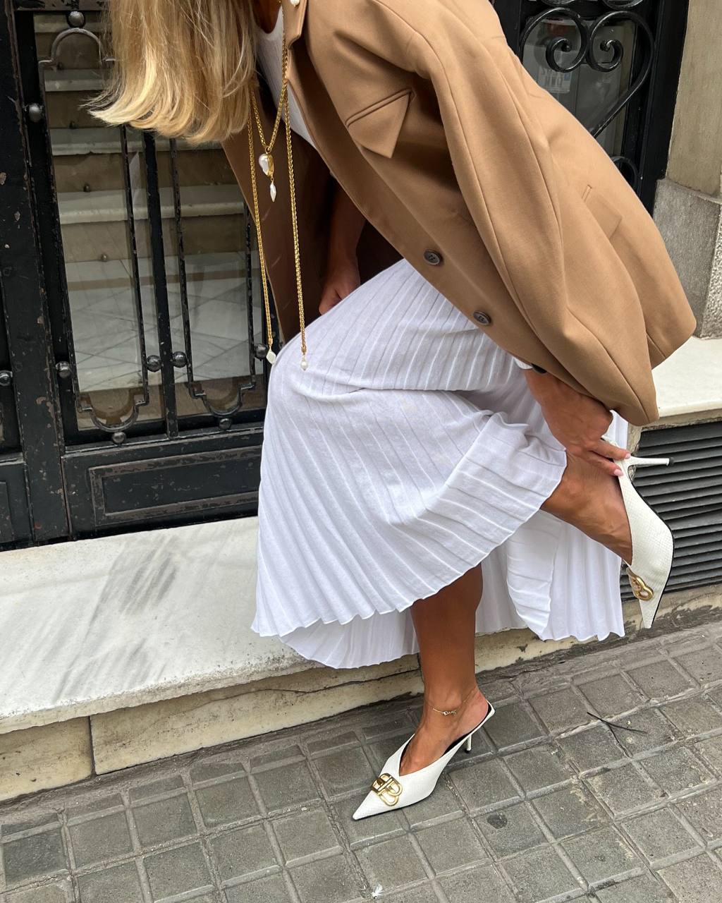 Комплект плісе, білий    29520377