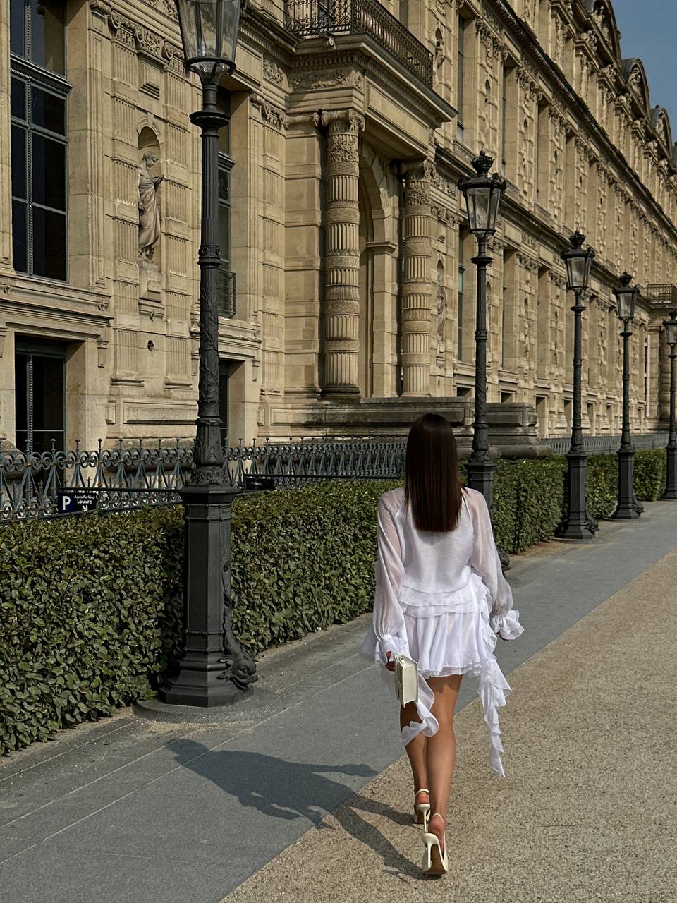 Спідниця з шифону міні біла    5435258