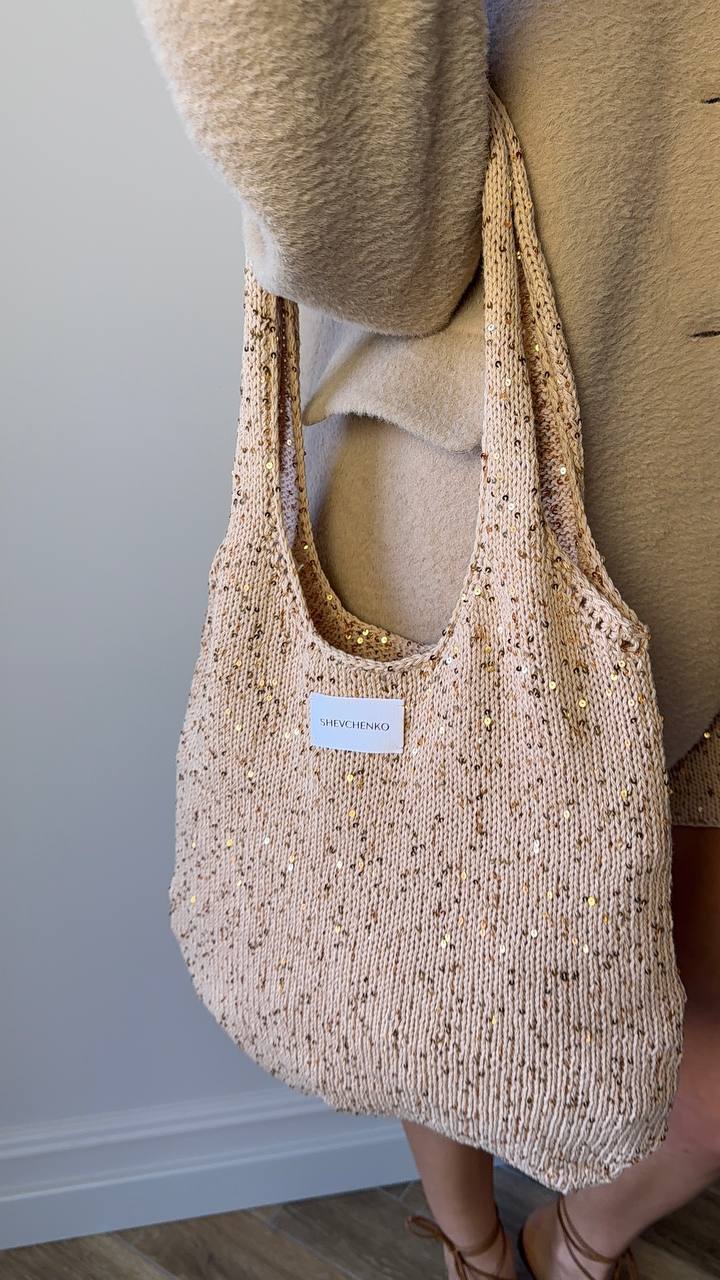 Бежева сумка ручної роботи    59352591