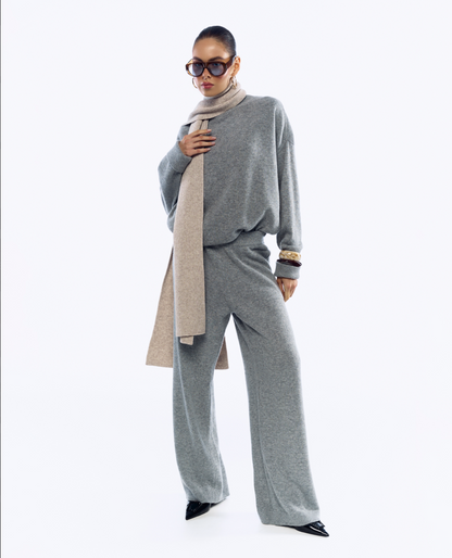 Шарф, світло-бежевий меланжевий