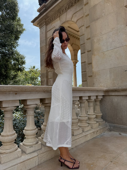 Сукня ажурна, молочний