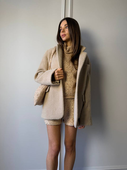 Шорти ручної роботи бежеві    12686351 