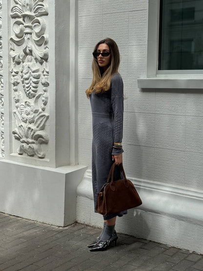 Сукня ажурна, сірий