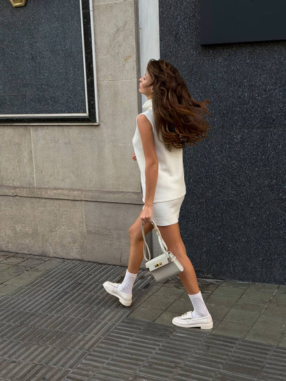 Спідниця із вовни ягня, молочний