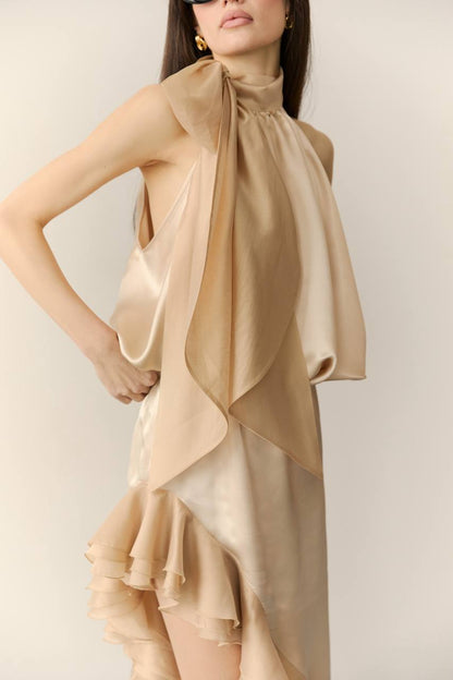 Топ з віскози, бежевий