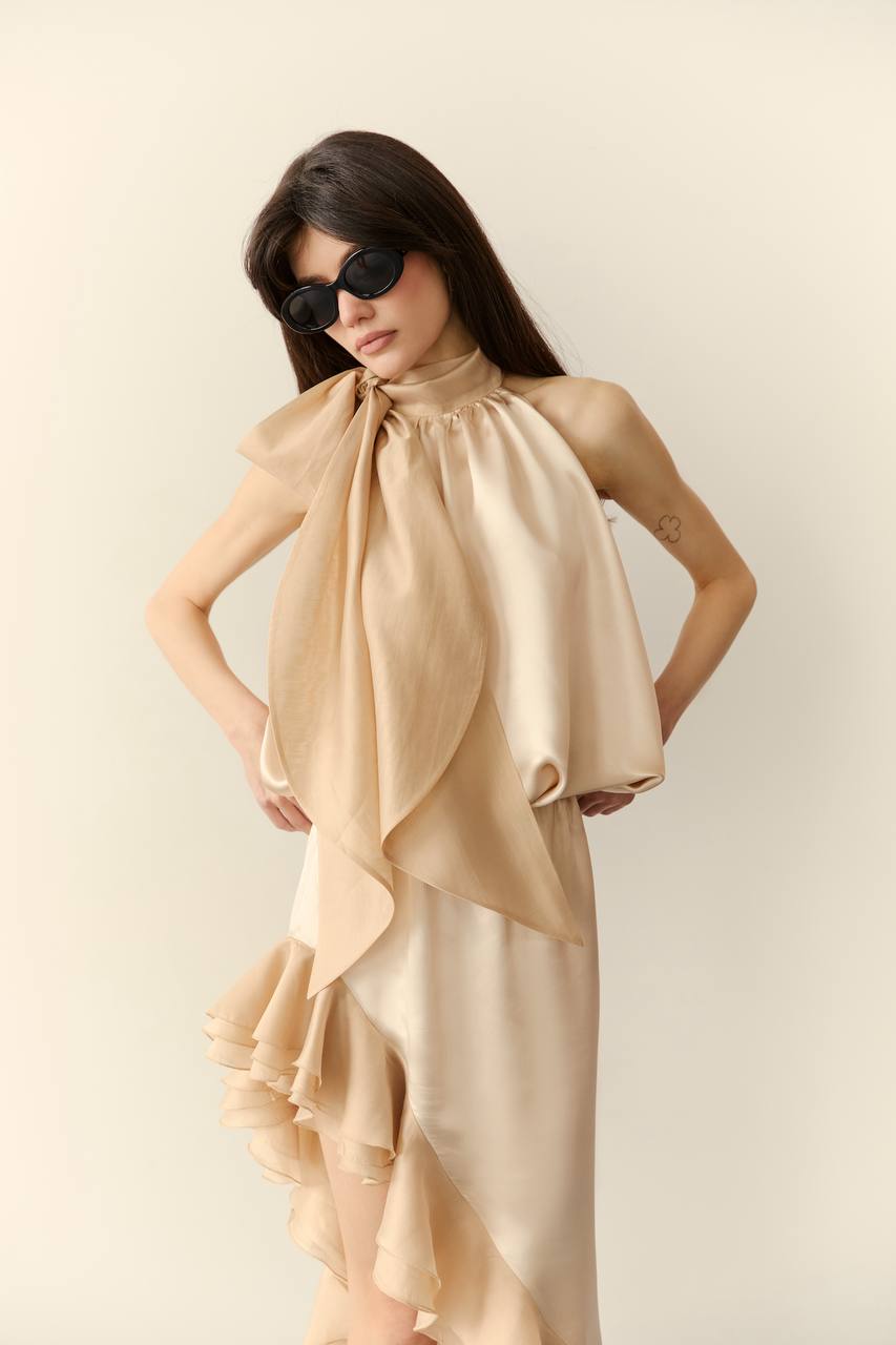 Топ з віскози, бежевий