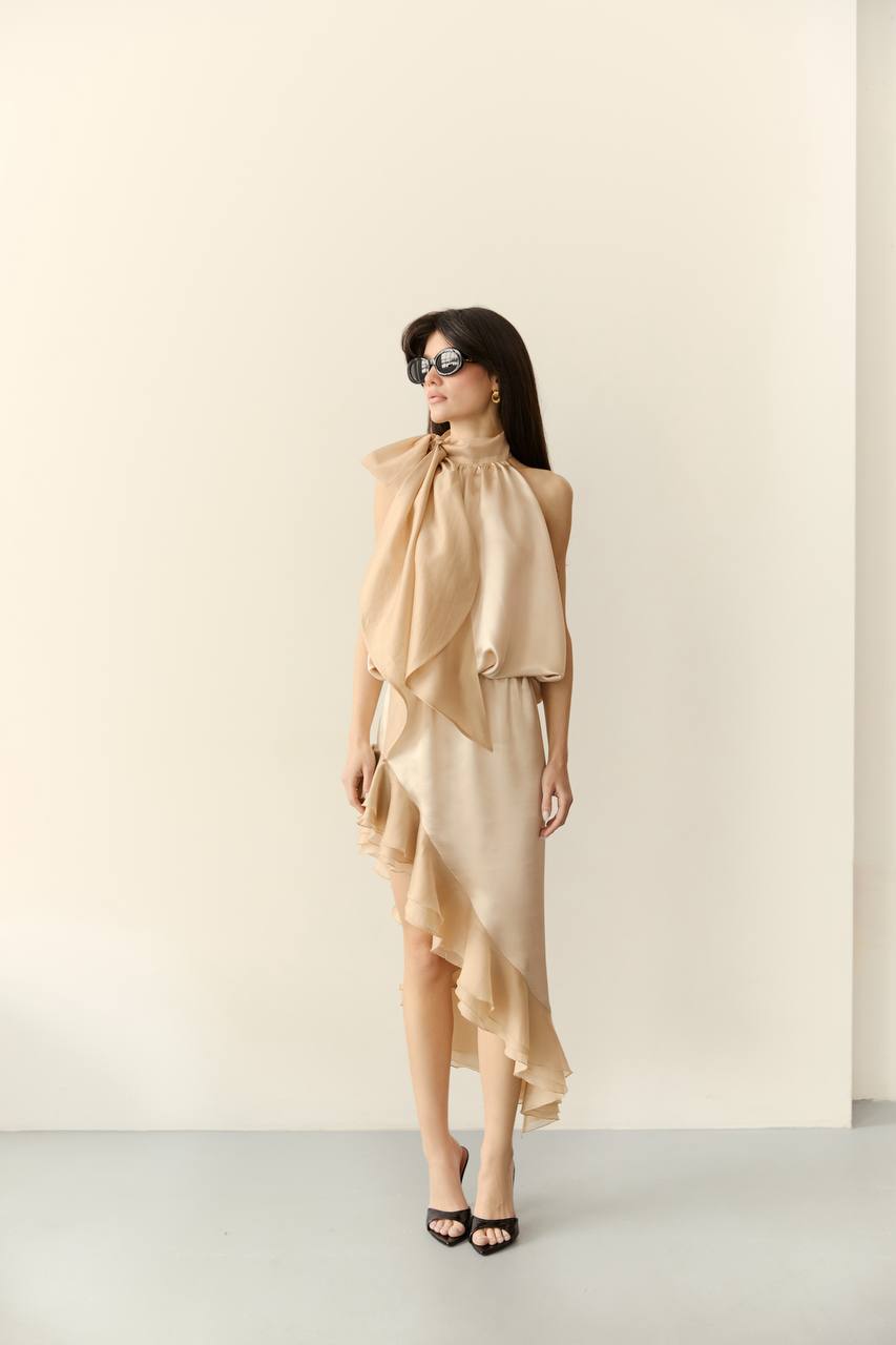 Топ з віскози, бежевий