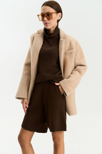 Шорти з вовни ягня, шоколадний