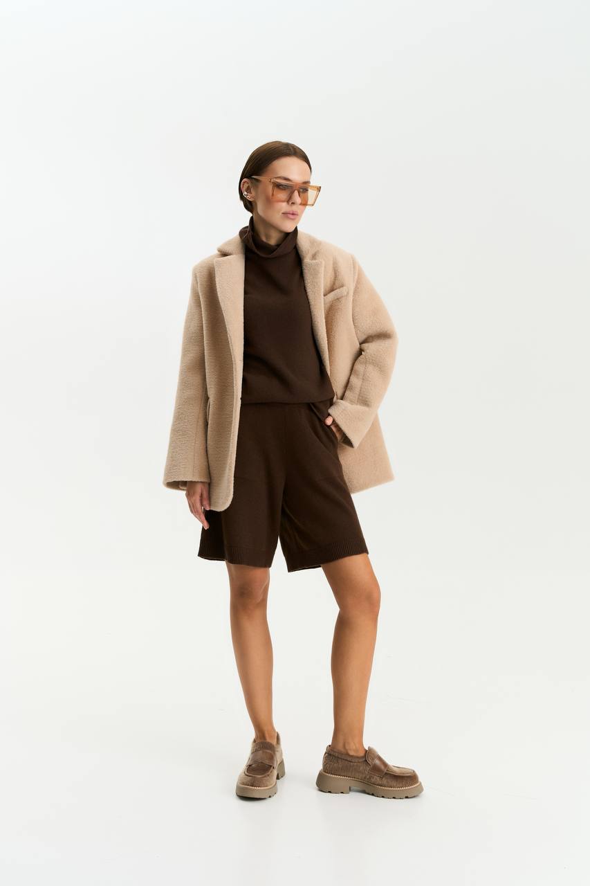 Шорти з вовни ягня, шоколадний