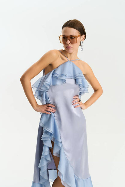 Сукня міді з віскози, сірий