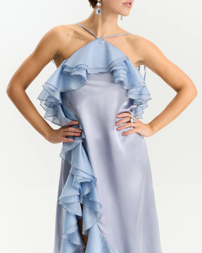 Сукня міді з віскози, сірий