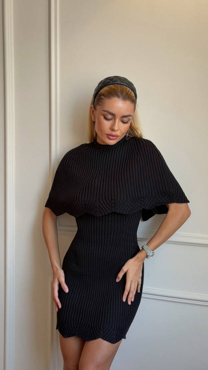 Кейп з бавовни, чорний